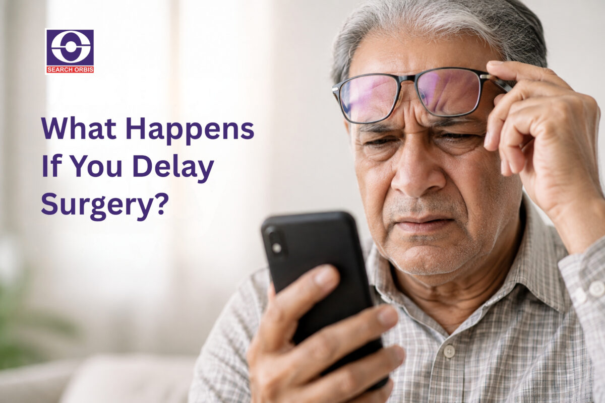 What happens if cataract surgery is delayed in older adults
