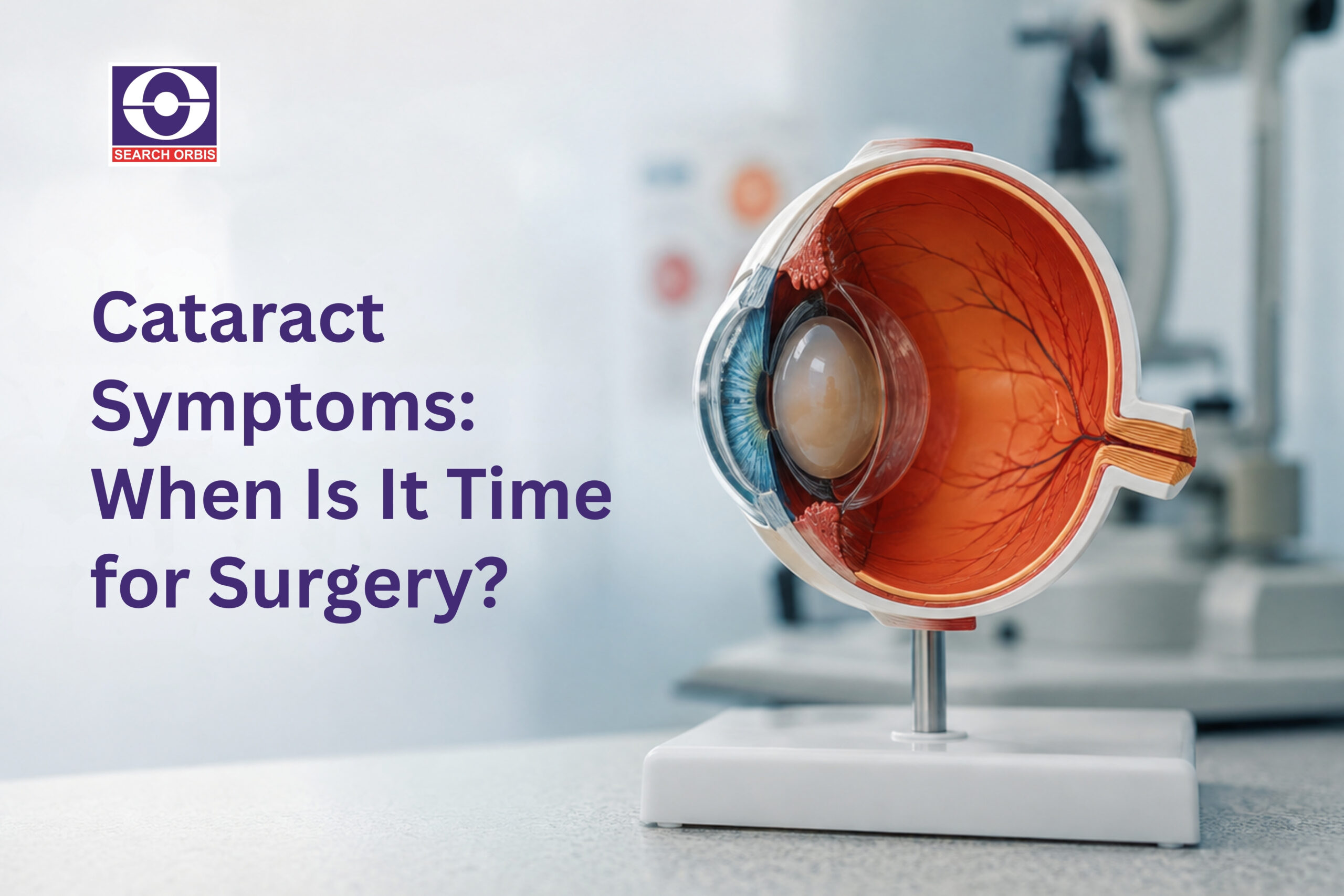 Cataract symptoms and signs showing when cataract surgery may be needed